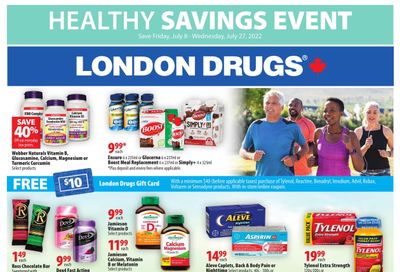 London Drugs Healthy Savings Event Flyer July 8 to 27