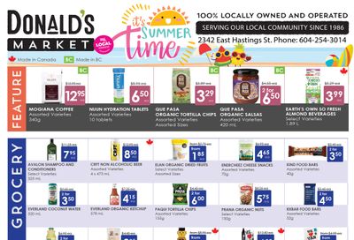 Donald's Market Flyer July 7 to 20