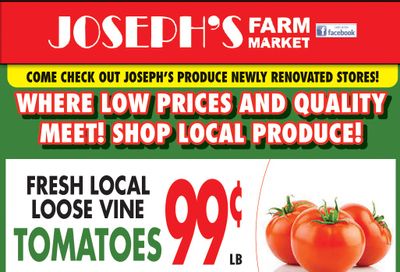 Joseph's Farm Market Flyer July 7 and 8