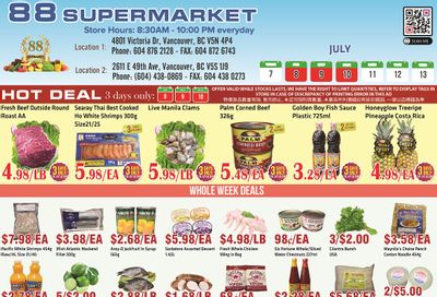 88 Supermarket Flyer July 7 to 13