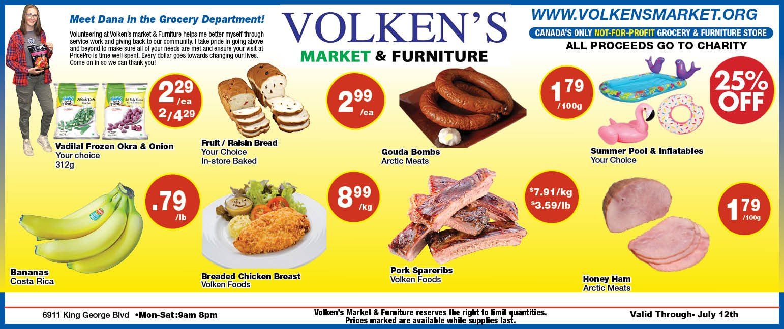 Volken's Market & Furniture Flyer July 6 to 12