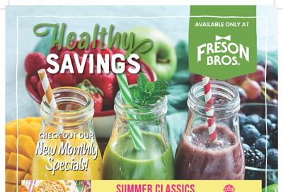 Freson Bros. Healthy Savings Flyer July 1 to 28
