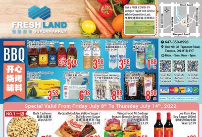 FreshLand Supermarket Flyer July 8 to 14