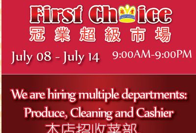 First Choice Supermarket Flyer July 8 to 14