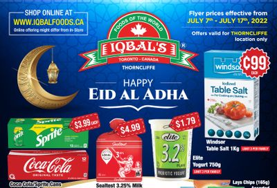 Iqbal Foods (Toronto) Flyer July 7 to 17