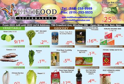 MultiFood Supermarket Flyer July 8 to 14