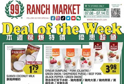99 Ranch Market (TX) Weekly Ad Flyer July 8 to July 15