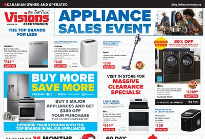 Visions Electronics Appliance Sales Event Flyer July 8 to 14