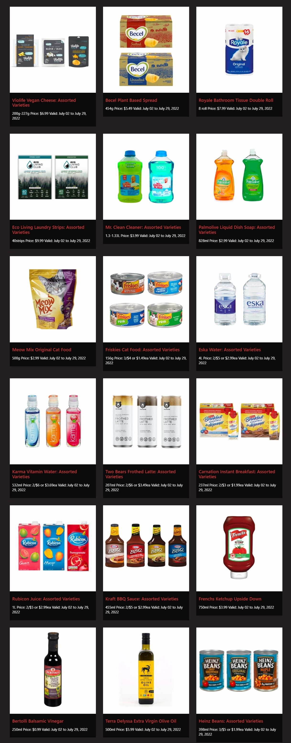 Rabba in-store Deals July 2 to 29