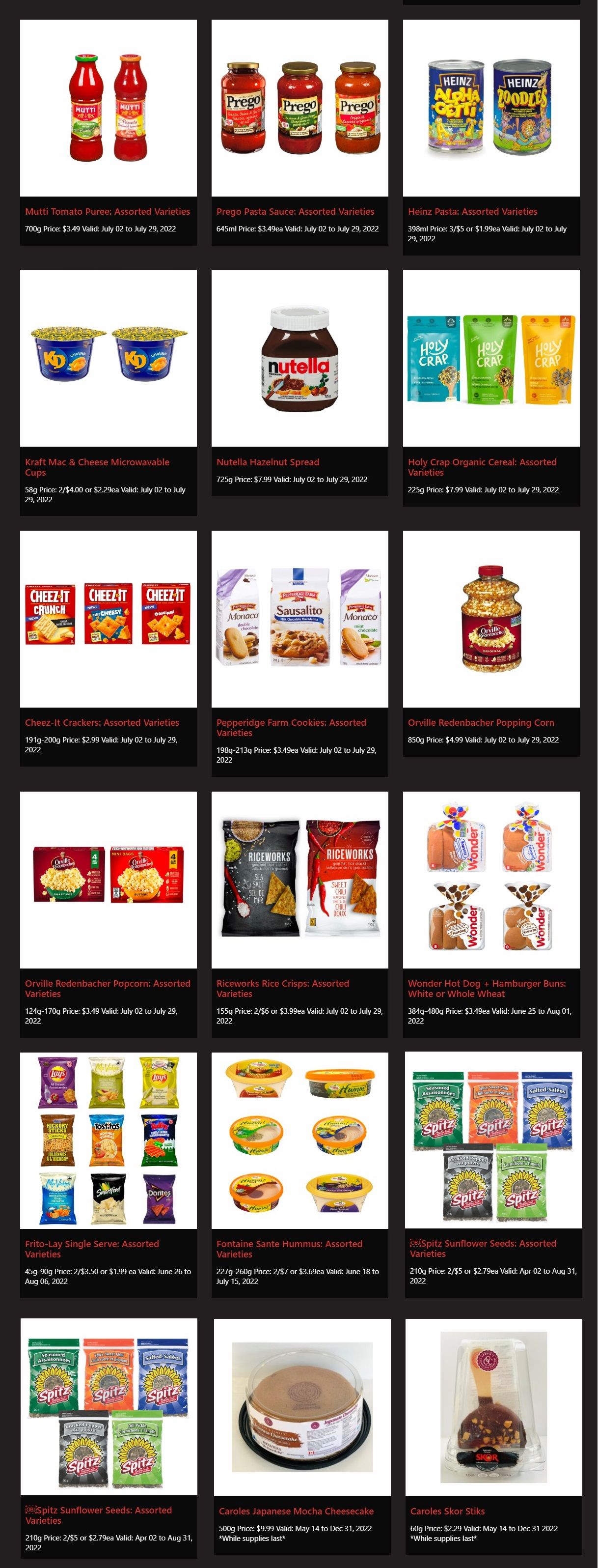 Rabba in-store Deals July 2 to 29