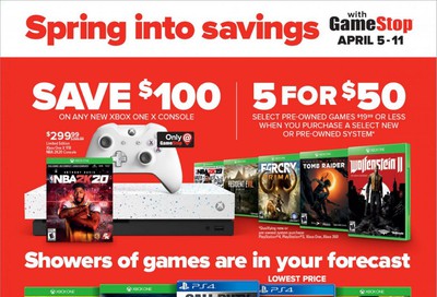GameStop Weekly Ad & Flyer April 5 to 11
