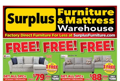 Surplus Furniture & Mattress Warehouse (Saint John) Flyer July 11 to 31