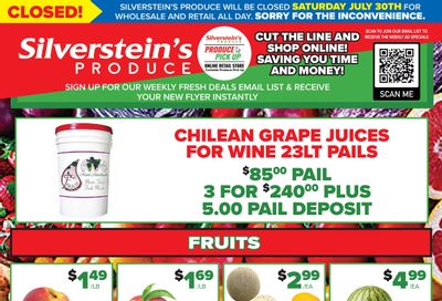 Silverstein's Produce Flyer July 11 to 16