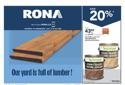 Rona (West) Flyer July 14 to 20