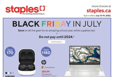 Staples Flyer July 13 to 19