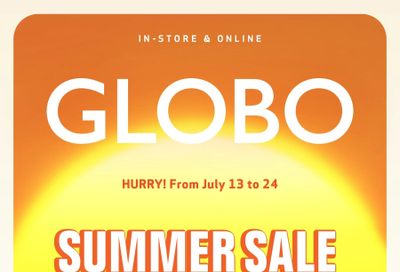 Globo Shoes Flyer July 13 to 24
