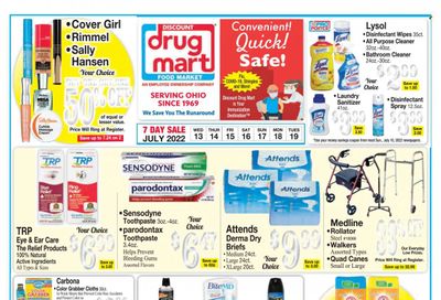 Discount Drug Mart (OH) Weekly Ad Flyer July 13 to July 20