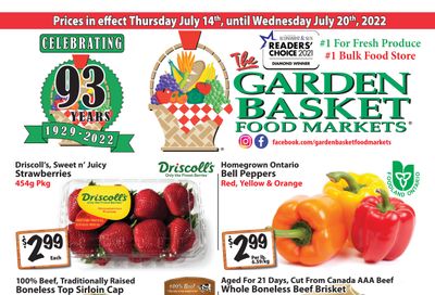 The Garden Basket Flyer July 14 to 20