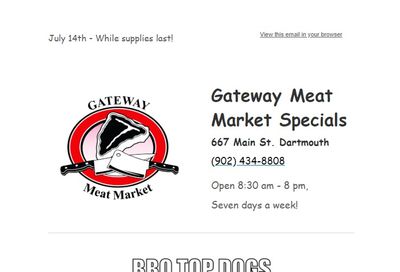 Gateway Meat Market Flyer July 14 to 20