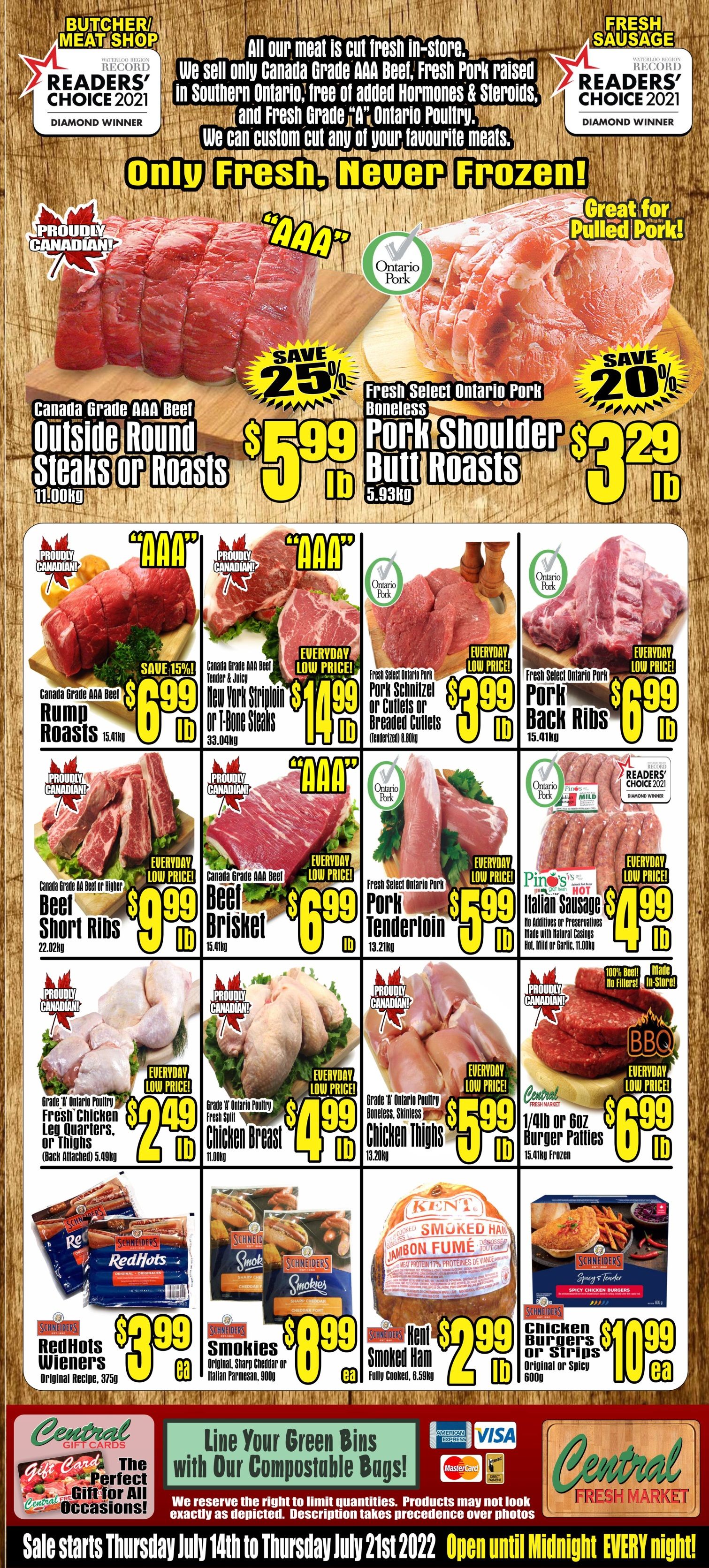 Central Fresh Market Flyer July 14 to 21