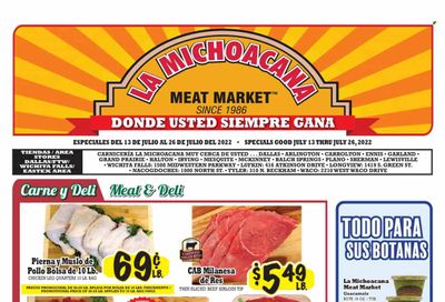 La Michoacana Meat Market (TX) Weekly Ad Flyer July 14 to July 21