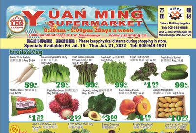 Yuan Ming Supermarket Flyer July 15 to 21