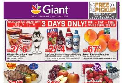 Giant Food (DE, MD, VA) Weekly Ad Flyer July 14 to July 21