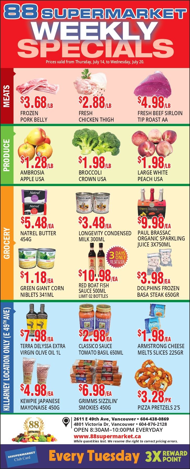 88 Supermarket Flyer July 14 to 20