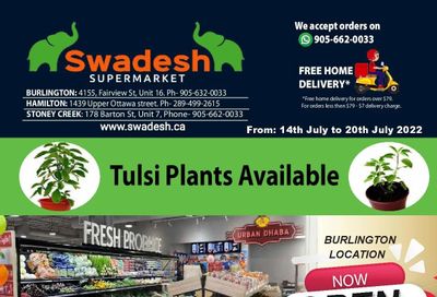 Swadesh Supermarket Flyer July 14 to 20