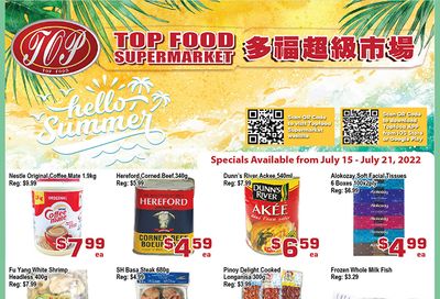 Top Food Supermarket Flyer July 15 to 21