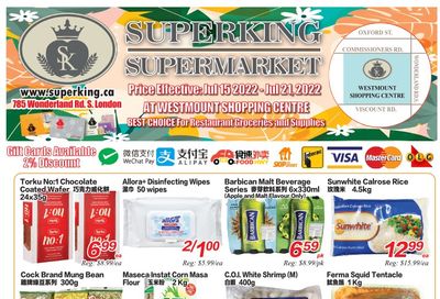 Superking Supermarket (London) Flyer July 15 to 21