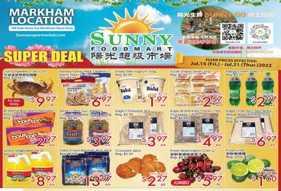 Sunny Foodmart (Markham) Flyer July 15 to 21