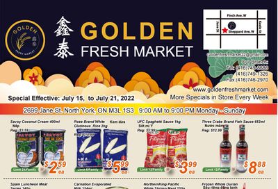 Golden Fresh Market Flyer July 15 to 21