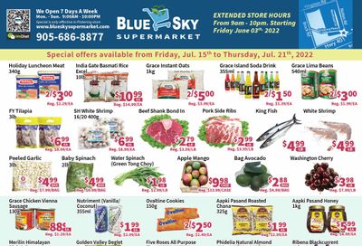 Blue Sky Supermarket (Pickering) Flyer July 15 to 21