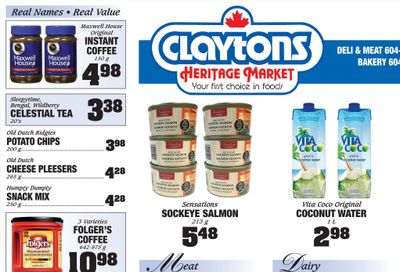 Claytons Heritage Market Flyer July 15 to 21