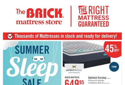 The Brick Mattress Store Flyer July 15 to 20
