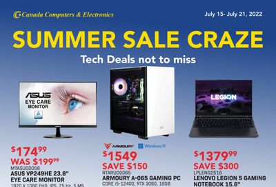 Canada Computers Flyer July 15 to 21