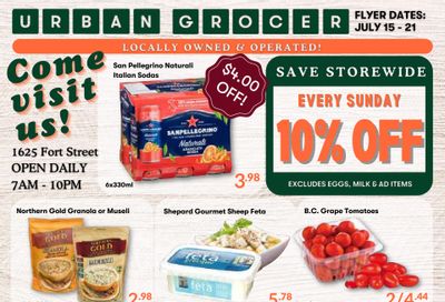 Urban Grocer Flyer July 15 to 21