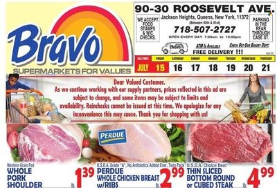 Bravo Supermarkets (CT, FL, MA, NJ, NY, PA) Weekly Ad Flyer July 15 to July 22