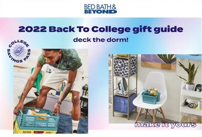 Bed Bath & Beyond Bact to College Gift Guide July 17 to 30