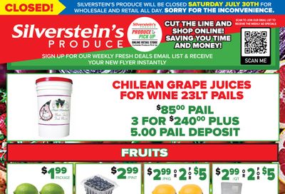 Silverstein's Produce Flyer July 18 to 23