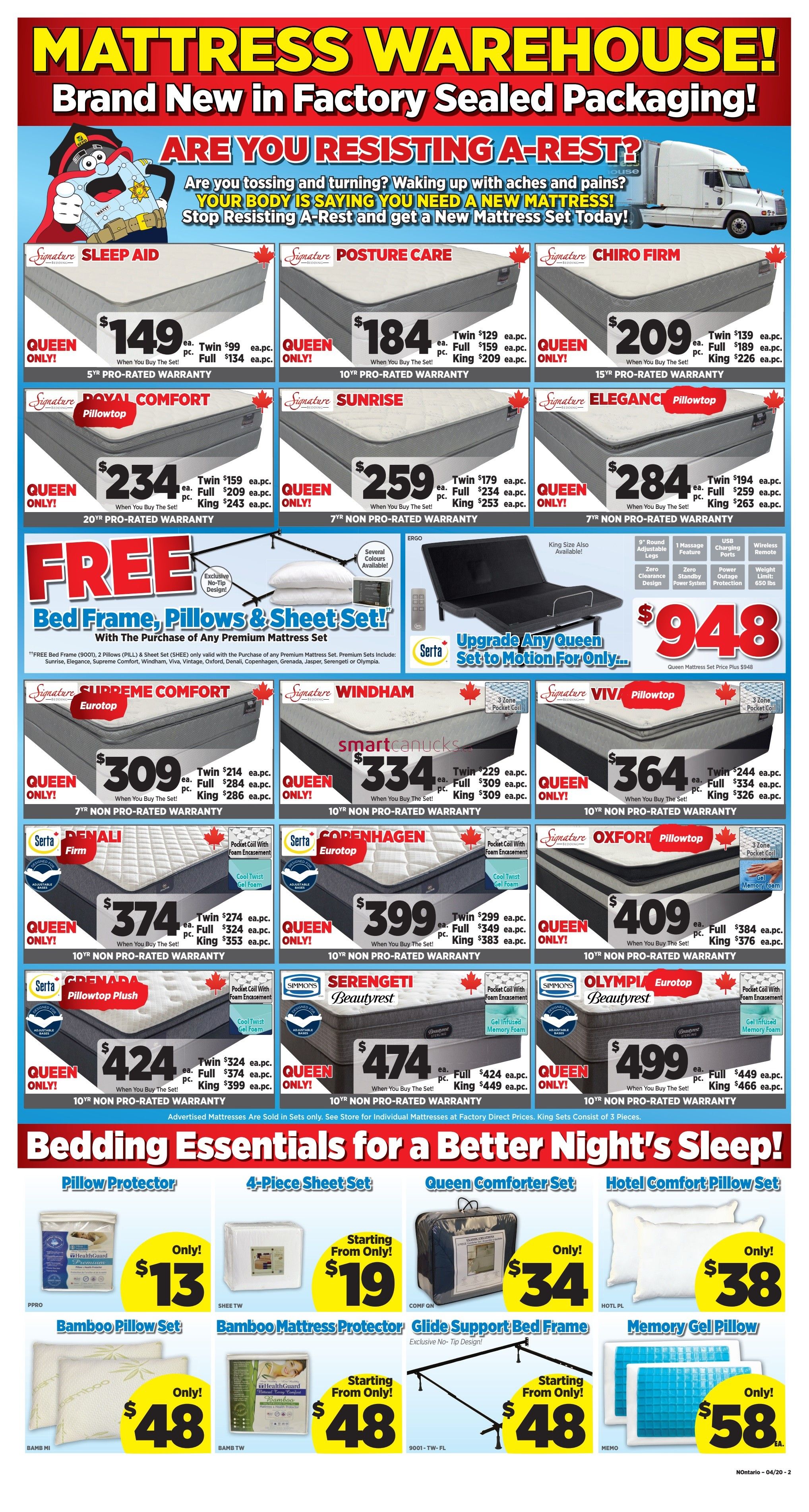 Surplus Furniture & Mattress Warehouse (Winnipeg) Flyer April 7 to May 4