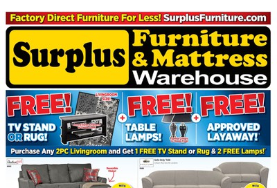 Surplus Furniture & Mattress Warehouse (Thunder Bay) Flyer April 7 to May 4