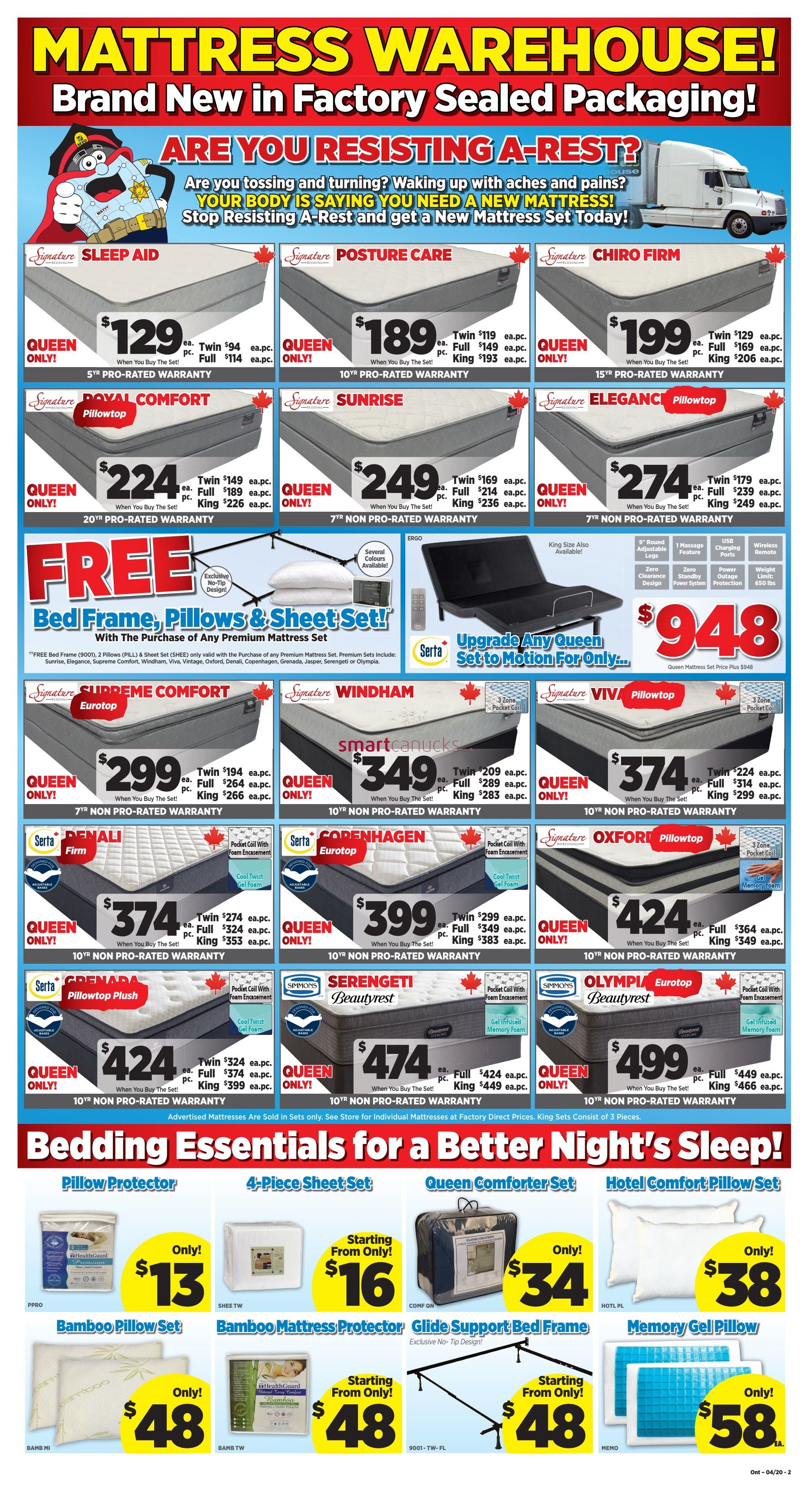 Surplus Furniture & Mattress Warehouse (Thunder Bay) Flyer April 7 to May 4