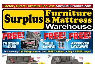 Surplus Furniture & Mattress Warehouse (Sydney) Flyer April 7 to May 4