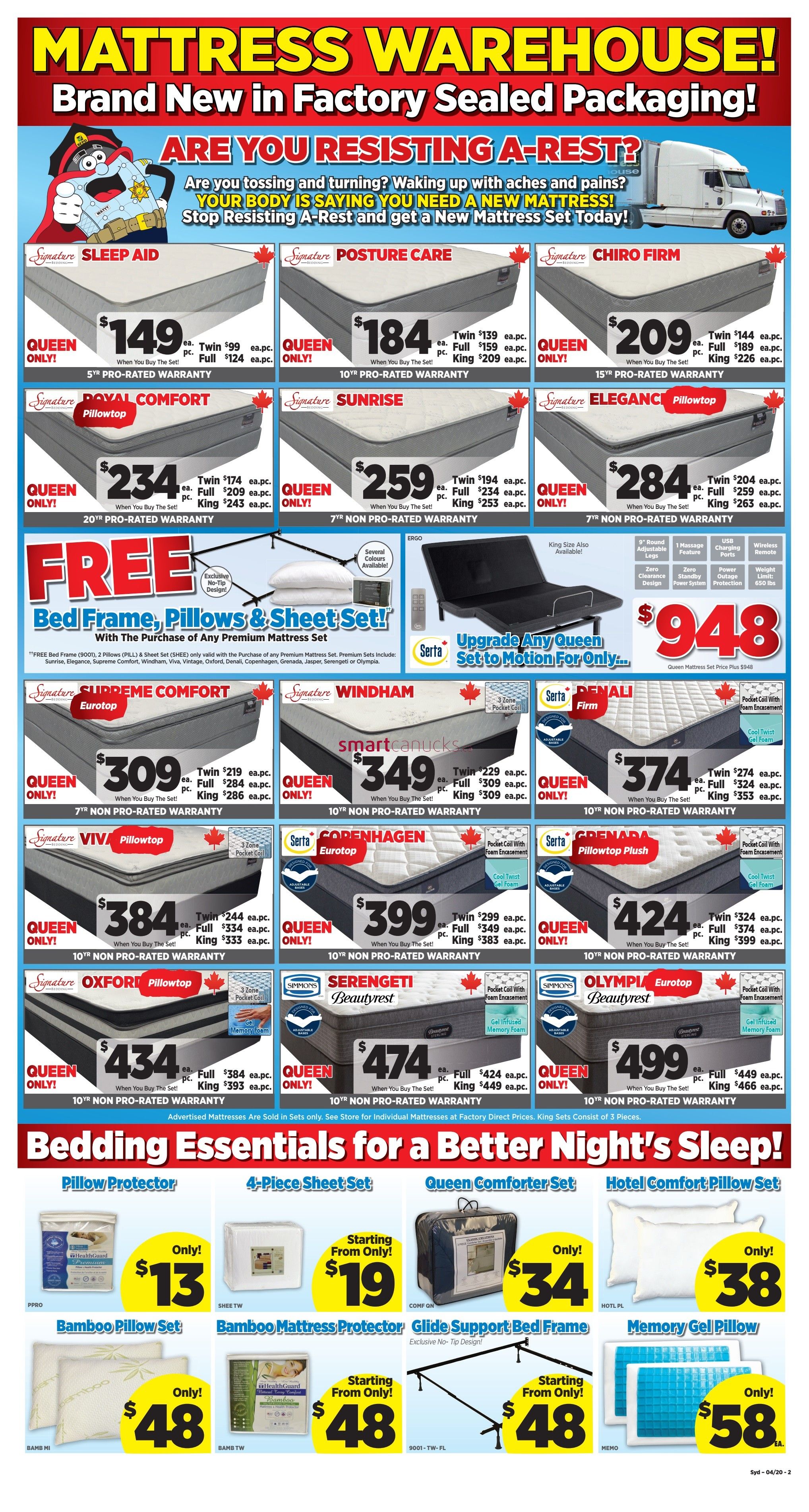 Surplus Furniture & Mattress Warehouse (Sydney) Flyer April 7 to May 4