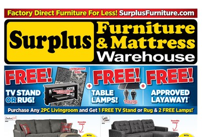 Surplus Furniture & Mattress Warehouse (St. John's) Flyer April 7 to May 4