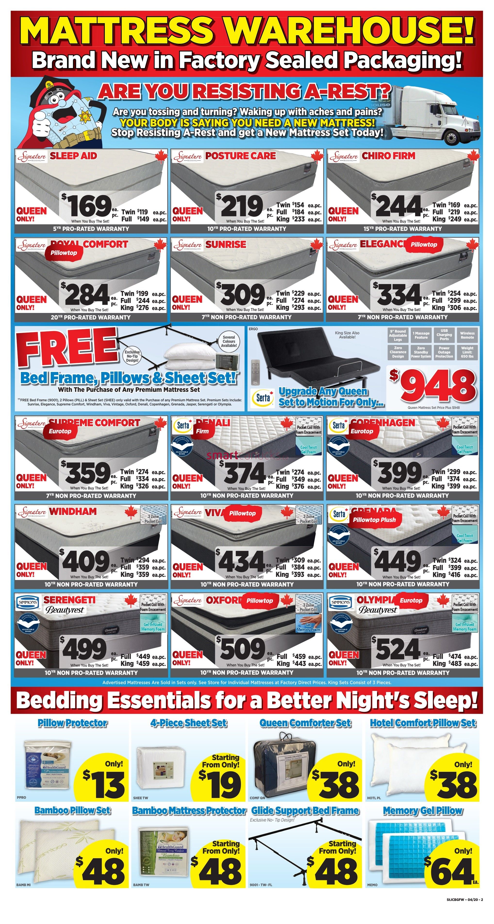 Surplus Furniture & Mattress Warehouse (St. John's) Flyer April 7 to May 4