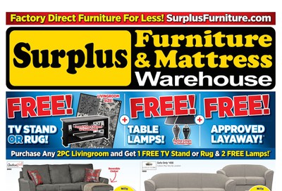 Surplus Furniture & Mattress Warehouse (St. Catharines) Flyer April 7 to May 4