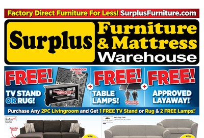 Surplus Furniture & Mattress Warehouse (Saint John) Flyer April 7 to May 4